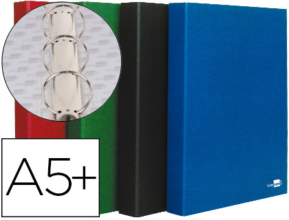 [CA45] Carpeta A5 4 anillas 25mm colores surtidos Liderpapel