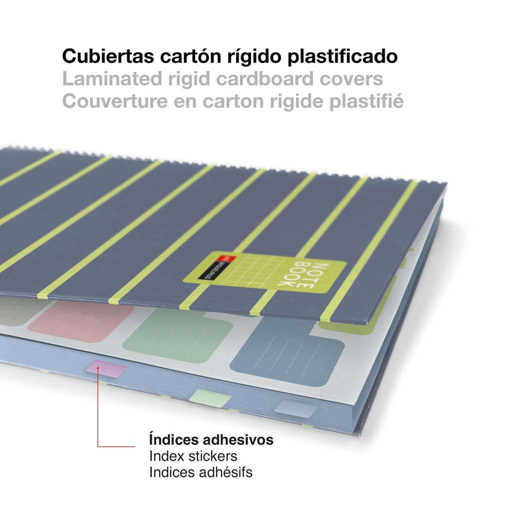 Cuaderno espiral 5X5 A5 90g 80h 1B T/D 2T microperforado Between The Lines Miquelrius 