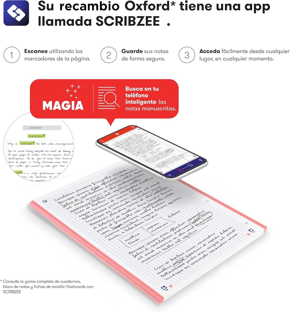 Carpebloc con recambio A4+ 4 anillas Europeanbinder Live & Go Oxford