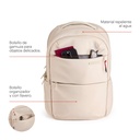 Mochila Mediana Beige Bag To Work Miquelrius