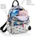 Mochila escolar mini 5L para niños y niñas, Ligera, Con compartimentos prácticos, Gran opción para la guardería e infantil,  Back2Fun Miquelrius