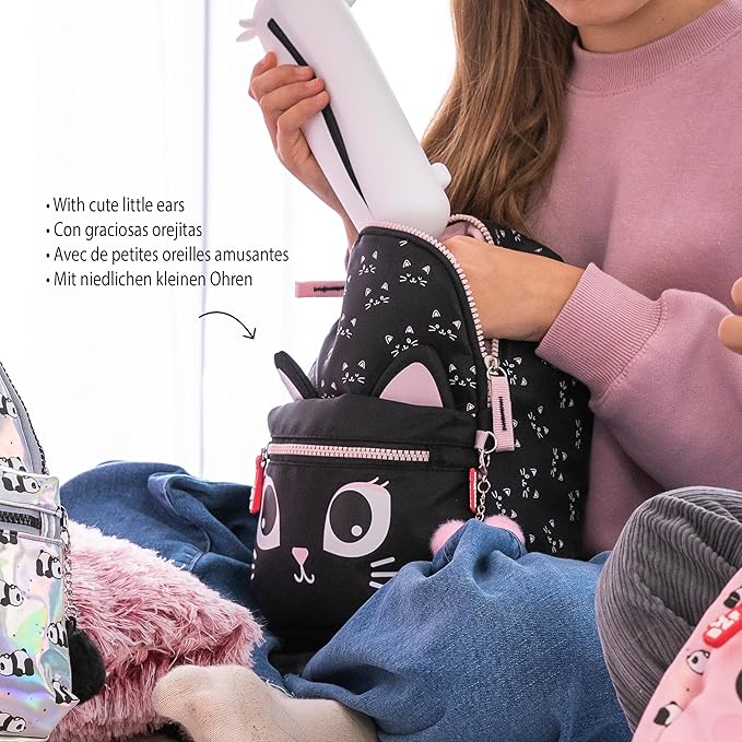 Mochila escolar mini 5L para niños y niñas, Ligera, Con compartimentos prácticos, Gran opción para la guardería e infantil Back2Fun Miquelrius