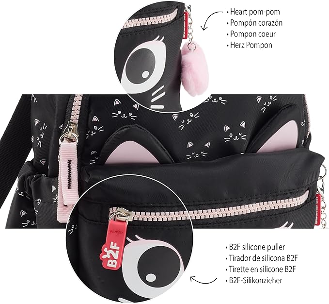 Mochila escolar mini 5L para niños y niñas, Ligera, Con compartimentos prácticos, Gran opción para la guardería e infantil Back2Fun Miquelrius