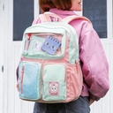 Mochila Bolsillo 3 Compartimentos Rosa Back2Fun Miquelrius