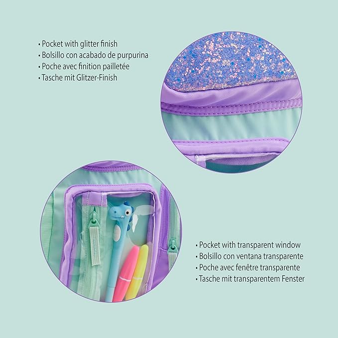 Mochila Bolsillo 3 Compartimentos Turquesa Back2Fun Miquelrius