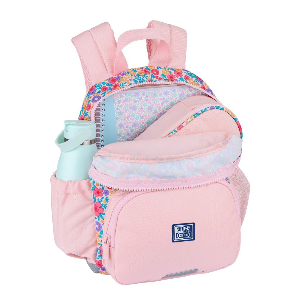 Mochila infantil 8.5L - 2 Bolsillos Laterales con Goma Eslastica - Espalda Acolchada Ergonomica Oxford