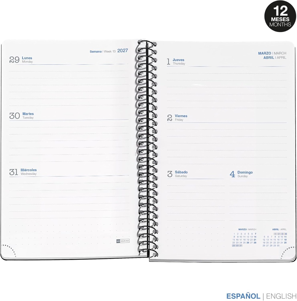 Agenda Escolar ACTIVA S/V COLL.NEGRO 26_27 Miquelrius