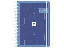 Agenda escolar 26-27 espiral essentials día página A5+ bilingue 80g FSC azul oscuro Antartik