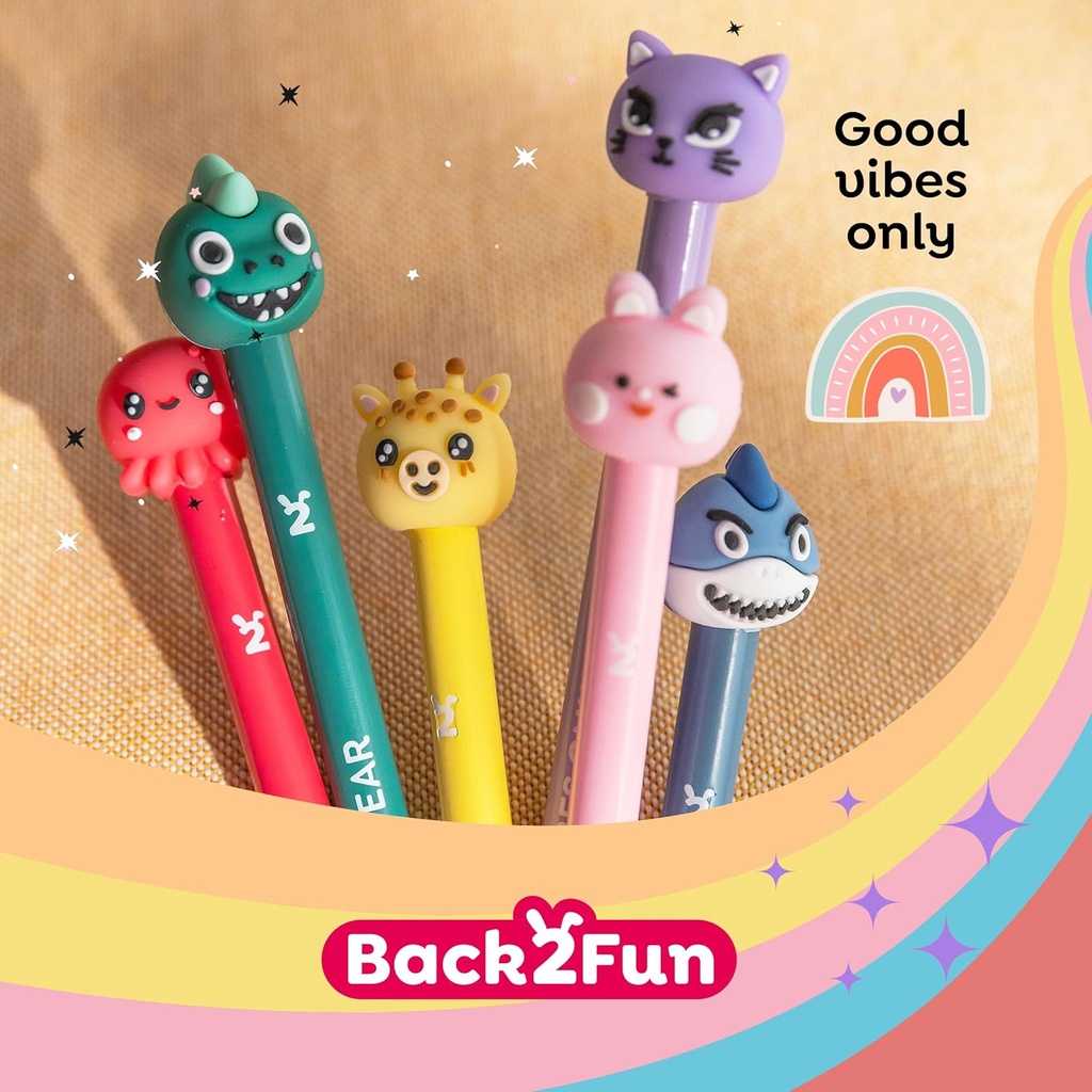 Lápices HB Wild Friends Back2Fun 3uds Miquelrius