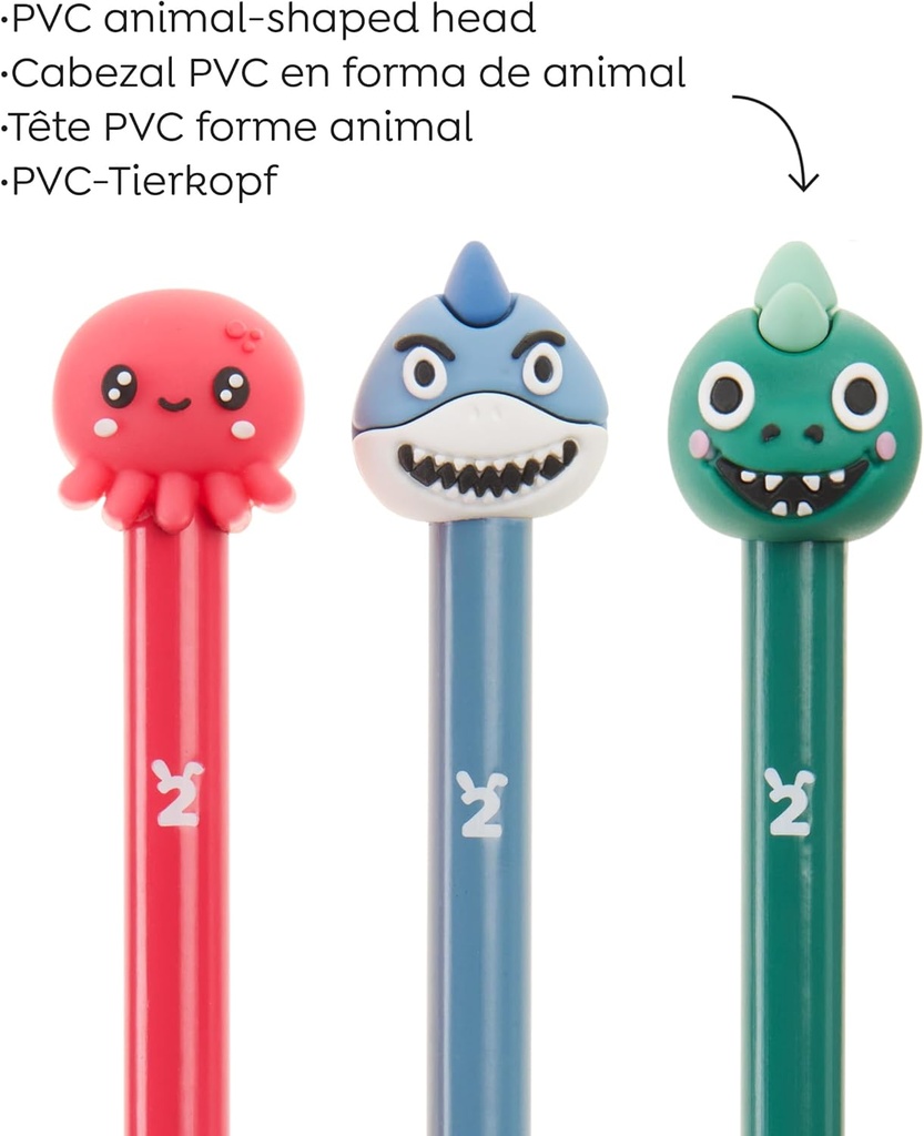 Lápices HB Ocean Friends Back2Fun 3uds Miquelrius
