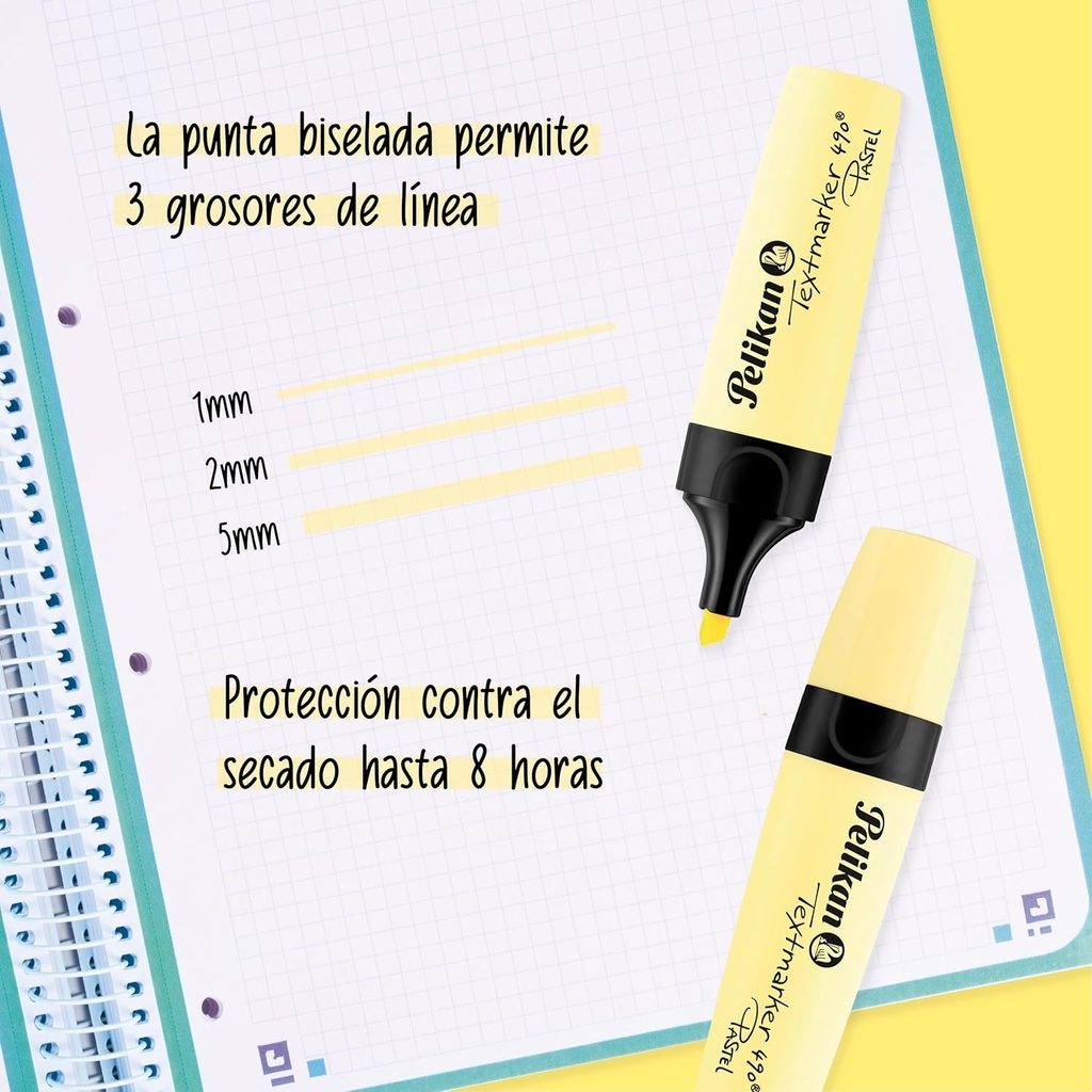 Marcador fluorescente textmarker 490 12uds Pelikan