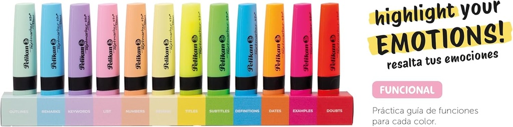 Marcador fluorescente textmarker 490 12uds Pelikan