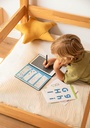 Pizarra LCD educativa Draw and Learn con plantillas para trabajar la grafomotricidad +4a Apli