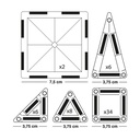 Juego magnético de construcción diseñado para estimular la creatividad y la imaginación Apli +3a