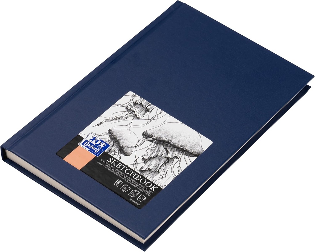 Cuaderno de bocetos A5 100g 96h tapa dura con encuadernación de hilo Artbook colores surtidos Oxford