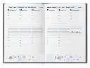 Agenda encuadernada 2027 Creta semana vista 80x150mm bilingüe 70g FSC Liderpapel