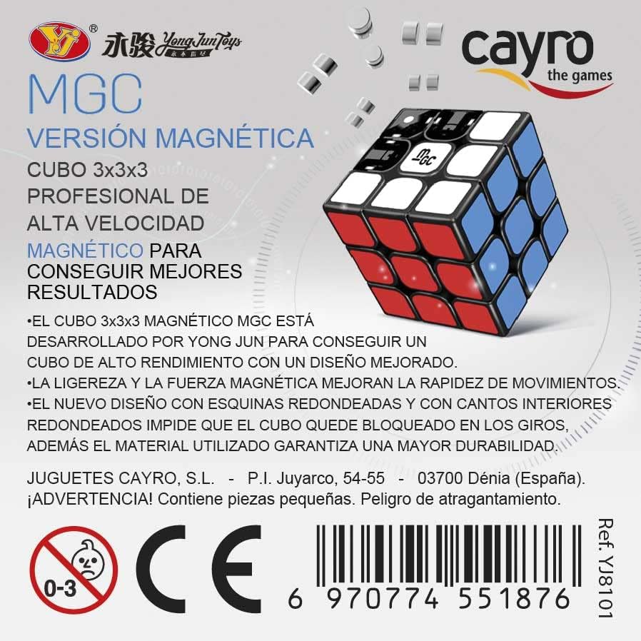 Juego cubo 3x3x3 professional spped magnetic Cayro