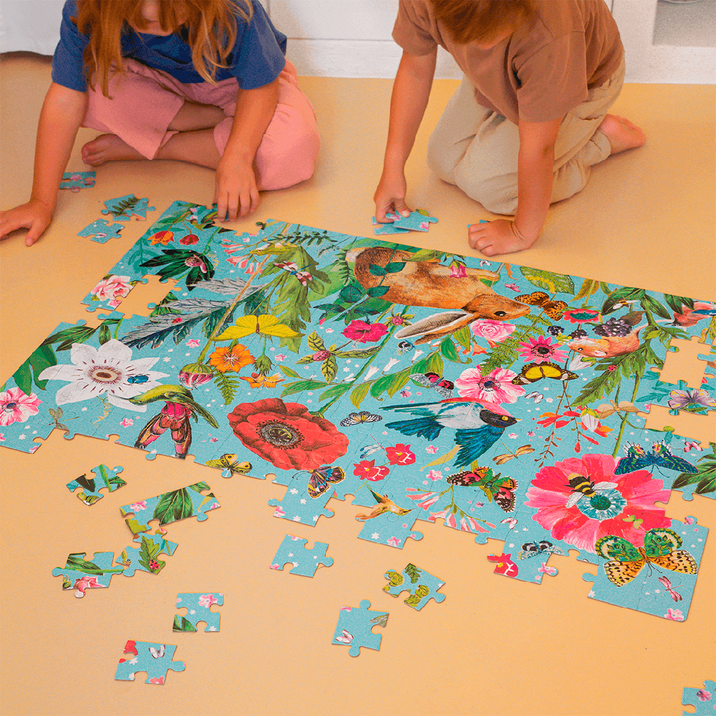 Puzzle Glow in the Dark Flores +6