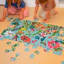 Puzzle Glow in the Dark Flores +6