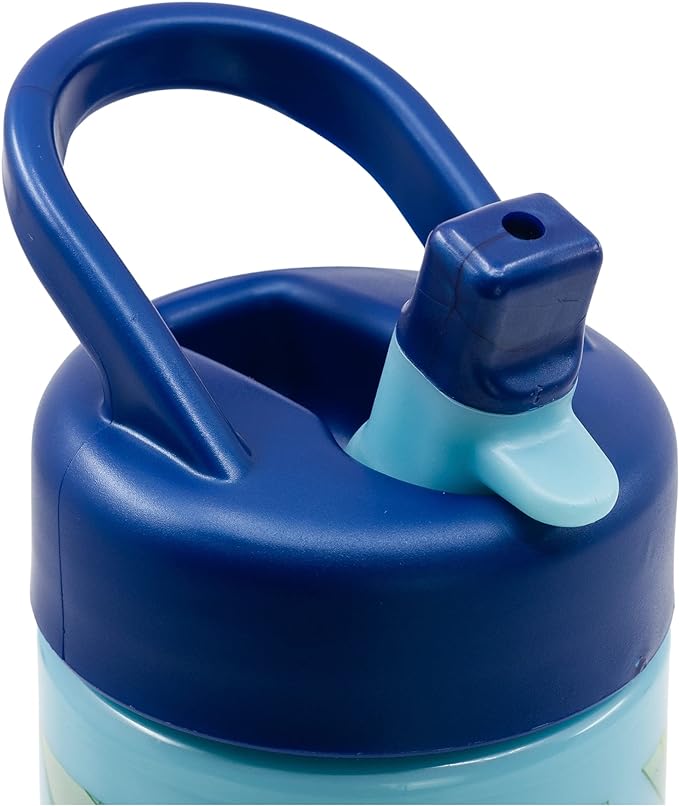 Botella de agua deportiva con pajita y asa incorporada de 410 ml de Bluey