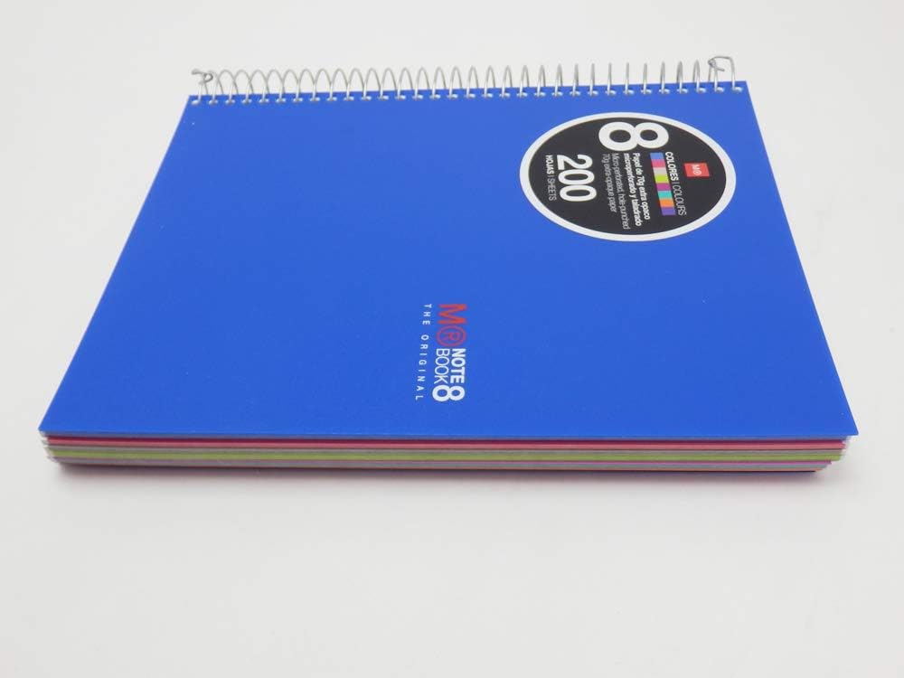 Cuaderno espiral 5X5 A5 70g 200h 8B 2T T/P MR