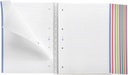 Cuaderno espiral 1L A4 70g 200h 8B 4T T/P- 8 franjas de colores Miquelrius