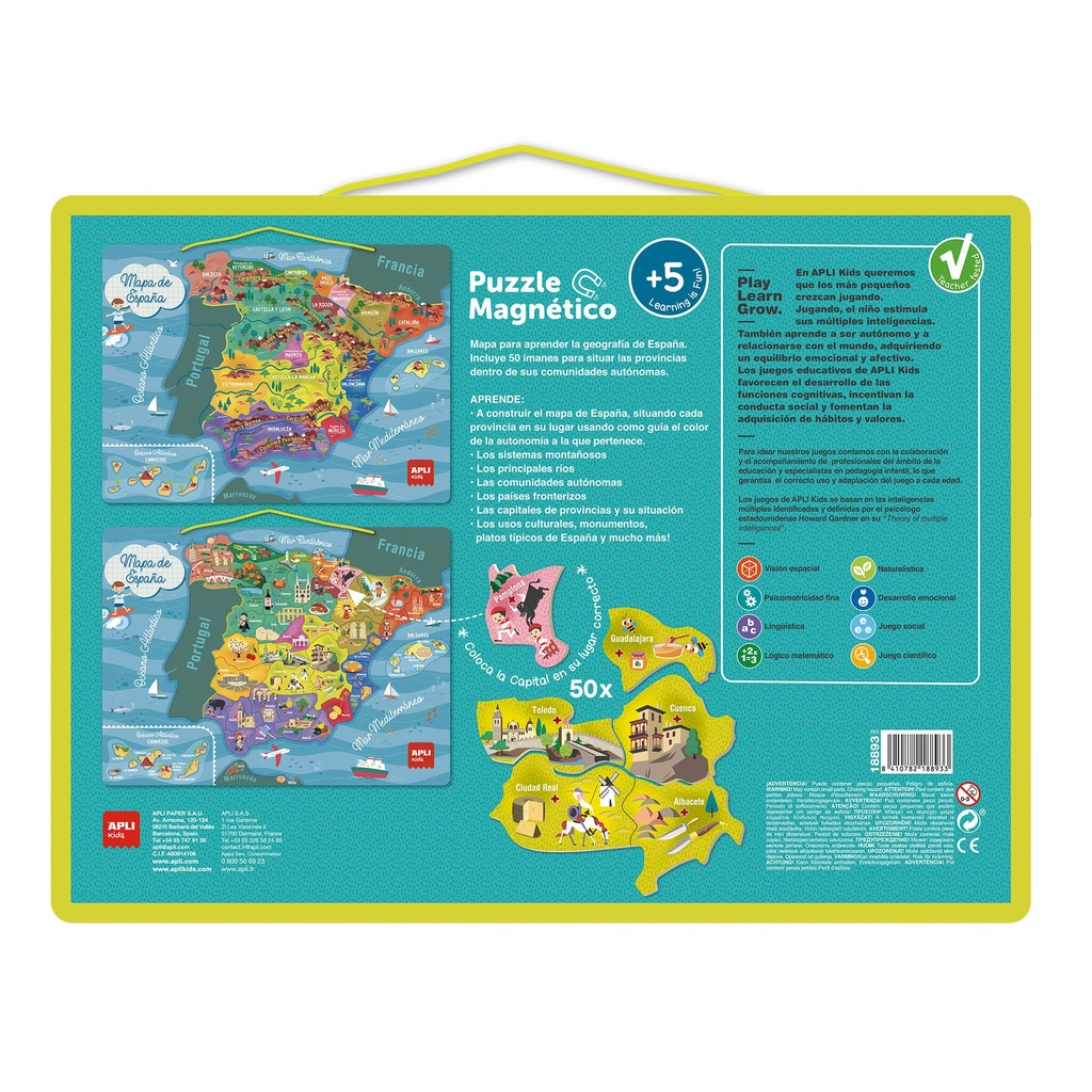 Mapa magnético de Europa Apli +5a
