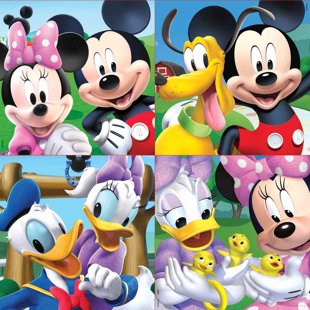 Mickey Mouse Maleta con Puzzles Progresivos Educa +3