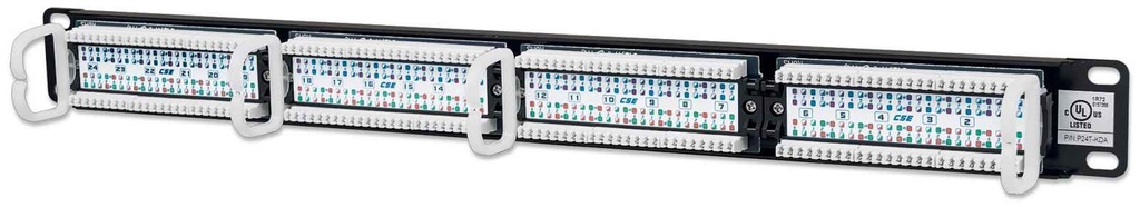 Panel de Parcheo Cat5e 24 puertos, UTP, 1U 19" Intellinet