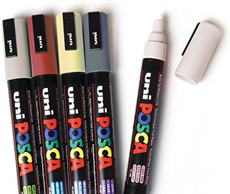 Marcador PC5M 1.8-2.5mm 8uds metálicos Posca