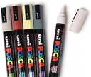 Marcador PC5M 1.8-2.5mm 8uds metálicos Posca