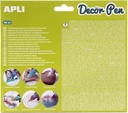 Rotuladores efecto 3D - Decorpen acabado FLUOR ideales para decorar todo tipo de superficies 6uds Apli