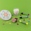 Rotuladores efecto 3D - Decorpen acabado FLUOR ideales para decorar todo tipo de superficies 6uds Apli
