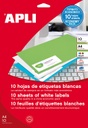 Etiquetas 38,0X 21,2 A4 10h Apli