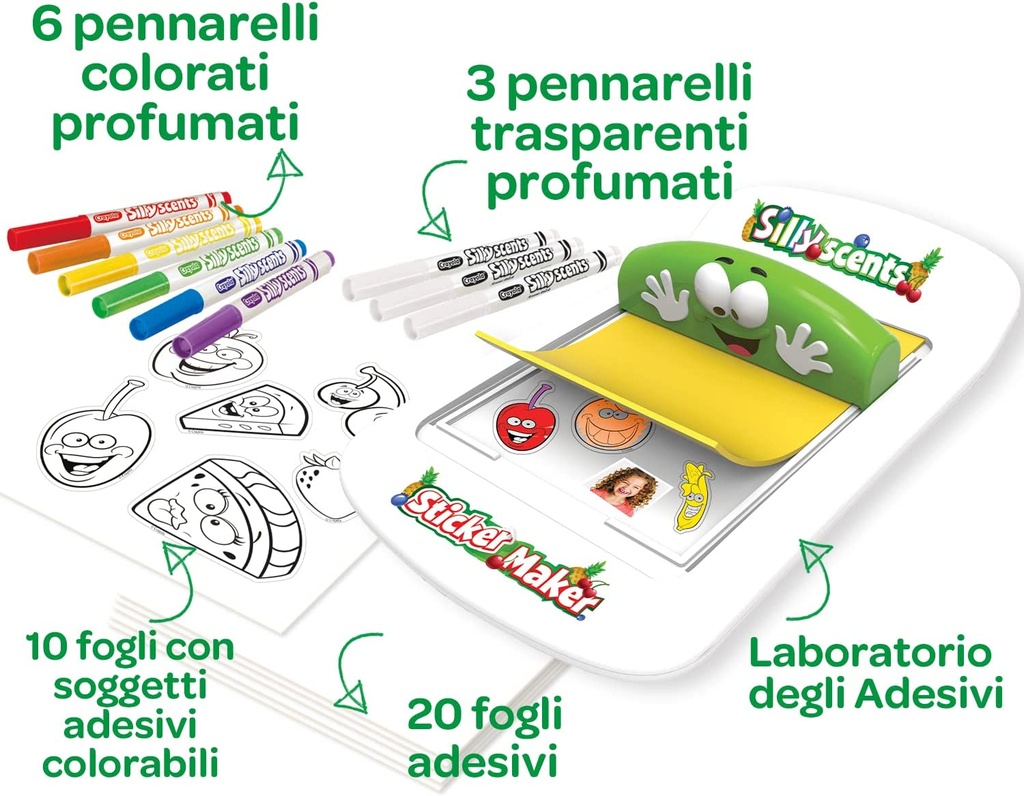 Los olorosos - Laboratirio de pegatinas para hacer aromas Crayola