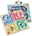 Juegos reunidos 4 en 1, set de 4 juegos clásicos de mesa ilustrados: oca, parchís,escaleras y 4 en raya. +3a Apli
