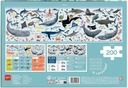 Puzzle educativo de Animales amenazados, modelo Océano, 200 piezas tamaño 6x3 cm +6A Apli