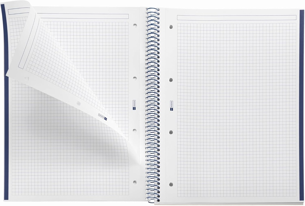 Cuaderno espiral 5x5 A4 90g 80h 1B T/D microperforado Emotions Miquelrius