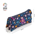 Estuche Portatodo Triple Reciclado  King Of The Jungle Miquelrius