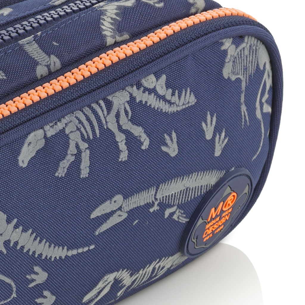 Estuche portatodo Triple con asa Reciclado Dinoworld Miquelrius
