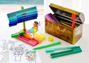 Rotuladores con connector 33uds. Cofre metálico. Faber-Castell 155536