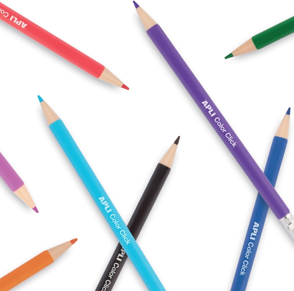 Portaminas de colores Color Click con sacapuntas y 12 minas de recambio incluidos 