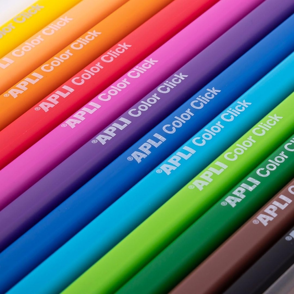 Portaminas de colores Color Click con sacapuntas y 12 minas de recambio incluidos 