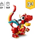 Creator 3en1 Dragón Rojo Lego +6