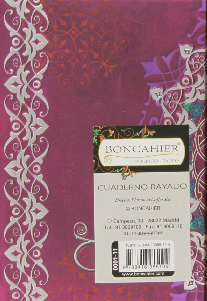 Cuaderno zodiaco 1L Tauro Boncahier