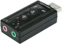 [151429] Adaptador audio 3-D 7.1 USB negro Manhattan