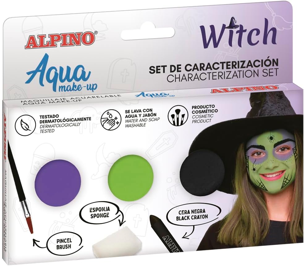 Maquillaje Facial y Corporal Base Agua Bruja Alpino