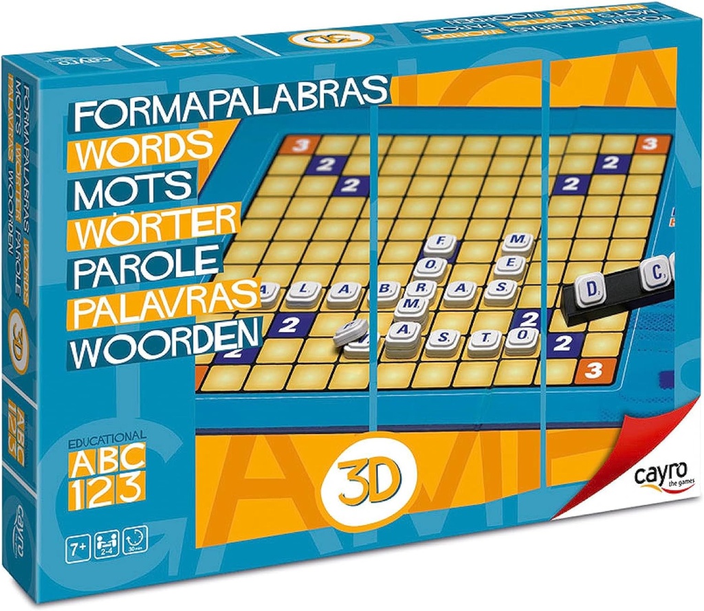 Formapalabras 3D juego de mesa +7