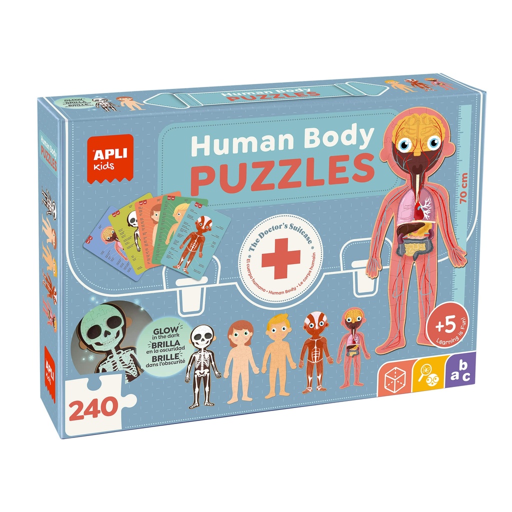 Puzzle educativo Cuerpo Humano Apli +5