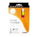 Pintura Acrílica Simply 6uds colores surtidos 12ml DALER ROWNEY